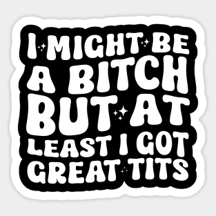 I Might Be A Bitch But At Least I Got Great Tits Sticker